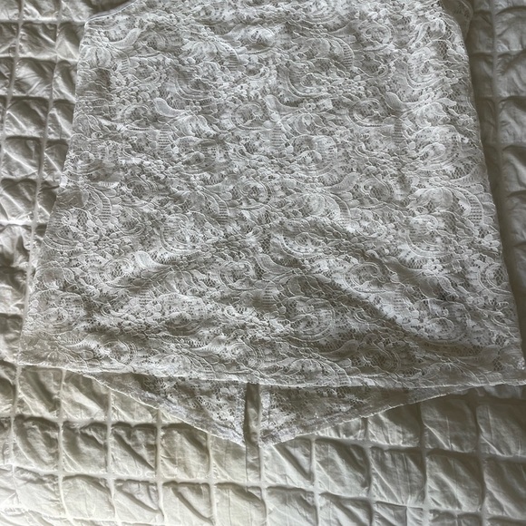 Express White Lace Tank Top - Picture 3 of 7